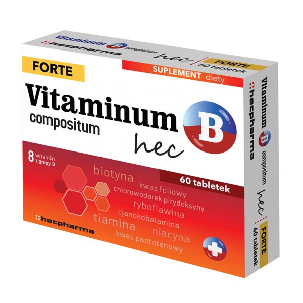 Vitaminum B compositum Forte hec, 60 tabletek