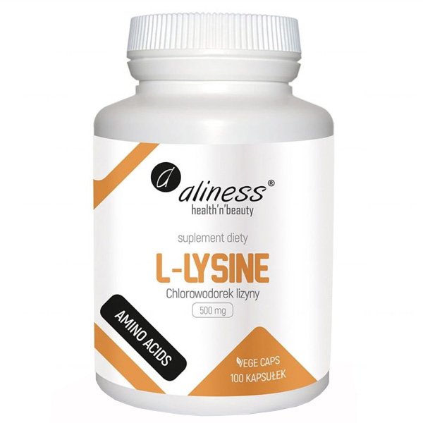 Aliness L-Lysine 500 mg, 100 kapsułek vege