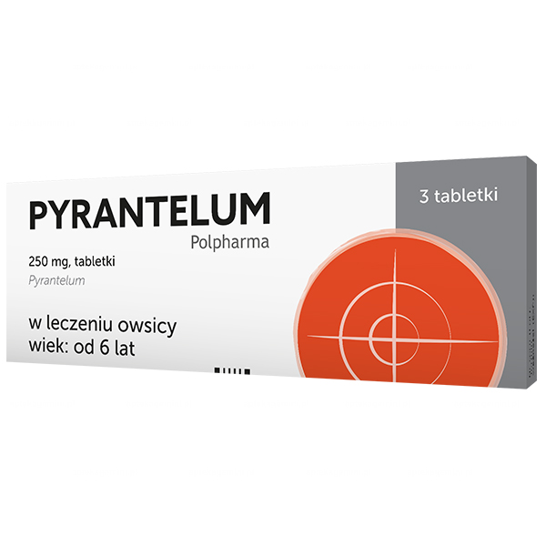 Pyrantelum Polpharma 250 mg, 3 tabletki